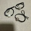 Fashion 3 color pearl small rubber bands hair ring popular head accessories in European and American countries