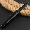 NY KS 9000 LIVEWIRE D/A OTF Automatisk kniv svart 3.14 "20CV Steel Blade 6061 T6 Aluminiumlegering Handtagning Camping utomhus Taktisk strid Självförsvar Knivar EDC Tool