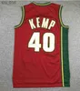 Maillots de basket-ball Rain Man 40 Shawn Kemp 20 Gary Payton Retro Green 35 Kevin Durant Reggie 31 Miller Men the Glovered 3 Chris PaulH240308