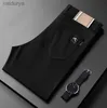 Męski garnitur khaki marka mody czarne spodnie biznesowe proste prace solidny kolor chudy spodni azjatycki rozmiar m-4xl 240308