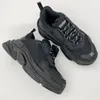 Triple S Sneakers Designer Casual Shoes Women Men Trainers running shoes black Daddy shoes Thick sole front lace up Red sole