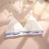 Bras Women Sexy Push Up 3/4 Cup Brasserie Female Letter Printing Underwear Removable Padded Tops Breathable Intimates Lingerie