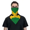Bandanas Jamaican Flag Bandana Neck Gaiter Windproof Face Mask Scarf Cover Men Women Patriotism Headwear Tube Balaclava