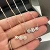 VREUGDE TRILOGIE ketting voor vrouw sieraden ontwerper diamant Sterling Zilver hoogste teller Geavanceerde materialen merkontwerper jubileumcadeau met doos 009