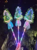 LED Light Sticks Toys Stars Fluorescent Light Up Butterfly Princess Fairy Magic Wand Supplies First Christmas GI8981501