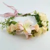 Handgemaakte verstelbare bloemkrans Hoofdband Halo Floral Crown Crown Headpiece Wedding Festival Party 2452