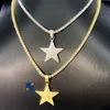 Créateur de bijoux Livraison rapide S925 Vente chaude Bijoux hiphop VVS Moissanite Pass Testeur de diamant GRA Pendentifs en forme d'étoile CharmsHipHop