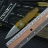 KS7500 Mini Pocket Folding Knife PEI Transparent Handle 9cr18mov Blade Outdoor Camping Hunting Pocket EDC Tool Knife 519