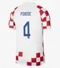 Voetbalshirts Kroatië HEREN KIDS KIT VROUWEN Fans Spelerversie 22 23 MODRIC MAJER Croatie 2023 GVARDIOL KOVACIC SUKER Retro 1997 1998 Croacia Voetbalshirt Top