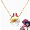 Pendanthalsband Anime Chainsaw Pochita x Taski Joint Series Overlord Halsband Pearl Silver-Plated Christmas Ornament