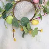 Декоративные цветы пасхальное яйцо эвкалипт гирлянда моделирование весеннее растение венок для детей благоприятствует счастливая вечеринка подарки на дом украшение