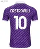 サッカージャージS-4XL 2024フィオレンティーナサッカージャージーイコーンカストロビリエリックフローレンスジャージーACF Jovic A.