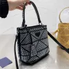 Totes Luxurys Bolsa de diseñador Triángulo Bolsa de hombro Diamantes Bolsas de cubo Mujeres Diseñadores Bolsos Crossbody Bolsas de noche Embrague Cristal Diamante Carteras Monederos