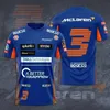 Erkek Tişörtler F1 McLaren Takımı Norris Ricca Çoklu Sürücü Numarası Kısa Kollu Açık Yarış Ekstrem Sporları Günlük Artı Beden Nefes Alabilir T-Shirt