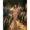 TOUNNINGBRIDE 2024 Luxury Wedding Dress Mermaid Sparkly Crystal Beaded Tassel Sheer Neck Diamonds Design Brudklänningar Illusion Backless Custom Made YD YD