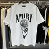 amirirlies Tees femmes Vêtements amari Ball amiiri hommes amirl créateur de luxe Mode amirlies Tshirt Casual am Beautiful Luxurious Crystal amis Imprimé HighquNYXK