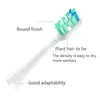 Cabeça de escova de dentes de cores diferentes, 4 unidades, cerdas macias, acessórios de peças de reposição elétricas 240309