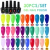 NAILCO 15ml 302010pcsSet UV Gel Nagellack Semi Permanent Esmalte Vernis LED Lack Soak Off Art All für Maniküre 240229