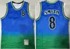 Retro Basketball Chris Paul Jersey 3 Spud Webb 4 Dikembe Mutombo 55 Steve Smith 8 Tyrone Muggsy Bogues 1 Larry Johnson 2 Alonzo Mourning 33 Red White Vintage