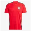 2024 25 Wales Soccer Jerseys Bale Wilson Allen Ramsey World National Team Cup Rodon Vokes Home Football Shirt Short Sleeve Adult Uniforms Fans Player -versie