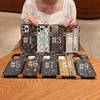 Schöne Handyhüllen Samsung S22 S23 S24 Plus Ultra LU Leder Luxus Strap Handyhülle S20 S21 S25 S26 S27 S28 Geldbörse mit Logo Box Verpackung Mädchen Frau MYN