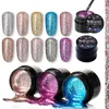 Gel à ongles UV Peinture Glitter Platinum Vernis éblouissant Hybride Semi Permanent Base Top Manucure Set