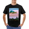 Men's Tank Tops Mountains - Mt. Hood Pink Sunset T-Shirt Quick Drying Shirt Cute Clothes T Shirts For Men