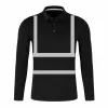 Shirts Hi Vis Safety Work Polo Shirt Reflective Construction Shirts for Men Women Quick Dry Long Sleeve Shirt Men Outdoor