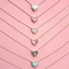 DESGINER KENDRAS SCOTTS Collier bijoux Womens Nouveau produit réglable Ks Peach Heart Stone Natural Love Collier avec chaîne de col