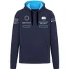 F1 Formule One Racing Uniforme Hoodled Full-Open Open 2024 Formule One Semi-Zipper Peripheral Sportswear