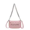 Factory Direct Store Lingge Leisure Chain Bag for Womens Spring 2024 Ny trendmode mångsidig japansk och koreansk axel