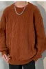 Maglioni da uomo 2024 maglione di moda coreana uomo autunno solido O collo maglieria streetwear abiti maschili harajuku maglione allentato lavorato a maglia B44