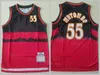 Vintage Basketball Shotback Jerseys 4 Tracy McGrady 1 Vince Carter 15 Dikembe Mutombo 55 Hakeem Oluwon 34 Retro Man Hafdery i szycie