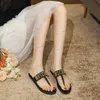 スリッパMo Schino Thong Slipper Flip Flops Mule Designer Shoe Flat Summer Luxury Brand Fashion Sandal SlidersレディースレディースアウトドアカジュアルシューズスイムPO