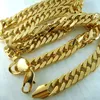 mens 18K 18CT Gold Filled 50 60 70cm Lenght 10mm Width Heavy Cool Necklace N111223Q