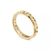 Designer 18k roségouden geometrische letter T-ring en T diamanten set ring breed of smal