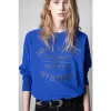 Projektant Zadig Voltaire Bluza Bluza z kapturem Slim Fashion Class