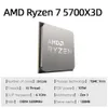 AMD RYZEN 7 5700X3D Versione Box Processore da gioco CPU 8-Core 16-Thread 100MB Cache di gioco 4.1GHz 7NM Socket AM4 per PC Gamer