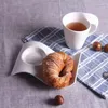 창조적 인 세라믹 300ml 커피 컵 에스프레소 커피 컵 접합기 홈 워터 머그 커플 아침 식사 컵 밀크 아트 티 컵 세트 240307