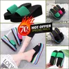 2024 Toppkvalitet Nya GAI-designer Sandaler tofflor Summer Women Shaped Multicolored Shoes Eur Big 35-43