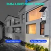 Podwójny obiektyw PTZ Solar Camera Ekrany Pir Human Tracking Outdoor Color Night Wi -Fi Security Surveillance IP