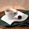 Kreativ keramik 300 ml kaffekopp espresso kaffekopp med tefat hemma vatten mugg par frukost kopp mjölk kopp konst te kopp set 240307