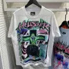 2024ss Shirt Korte Mouw Tee Mannen Vrouwen Hoge Kwaliteit Streetwear Hip Hop T-shirt Hell Star Hellstar Korte Zomer Street fashion Teken Ff