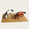 Bieciki 1PCS Cute Horse Animal Blakin dla twojej kluczowej torby i woreczki