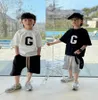 Enfants Survêtement Garçons Filles Ensembles Été Bébé Lettres T-shirt En Coton Avec short 2pcssuits Mode Enfant En Bas Âge Tenues Décontractées1941780