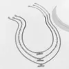 Naszyjniki wiszące mody geometryczny metalowy urok Multi-Style łańcuch naszyjnik