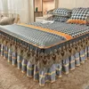 Pillow European Style Retro Natural Latex Cool Mat Pillowcase Summer High-end Bed Skirt Ice Silk Air Conditioning Soft