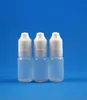 100 SetsLot 10ml Plastic Dropper Bottles Tamper Evident Child Double Proof Caps Long Thin Needle Tips e Vapor Cig Liquid 10 mL9833044