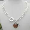 Anhänger Halsketten Modeschmuck Designer Klassisches Design Damen Silber Halskette Kette Schlüssel Herz Liebe Ei