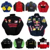 F1フォーミュラワンレーシングジャケット秋と冬のフル刺繍綿服スポットセールスa1